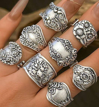 Spoon - VINTAGE BOHO FLORAL RING