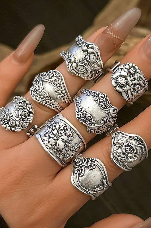 Spoon - VINTAGE BOHO FLORAL RING