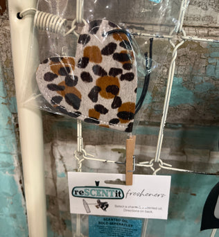 Leather Car Freshies Reusable