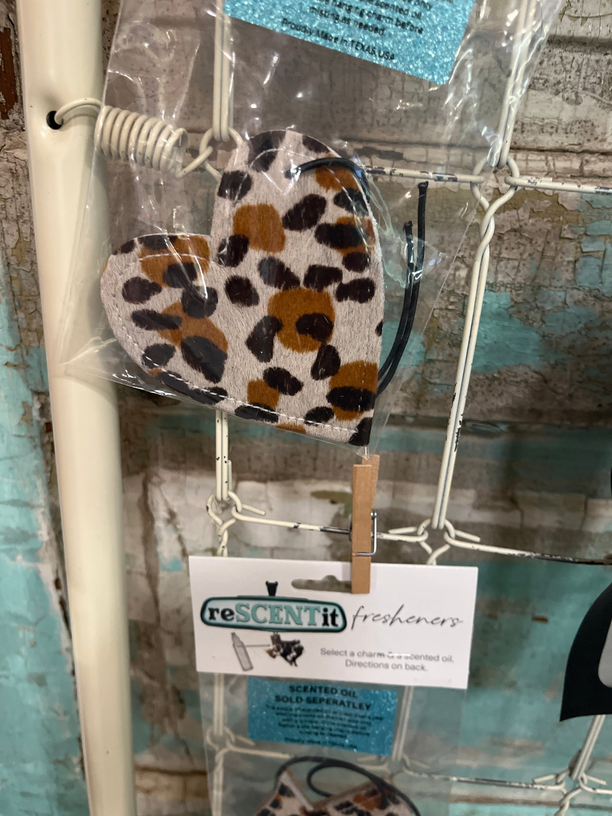 Leather Car Freshies Reusable