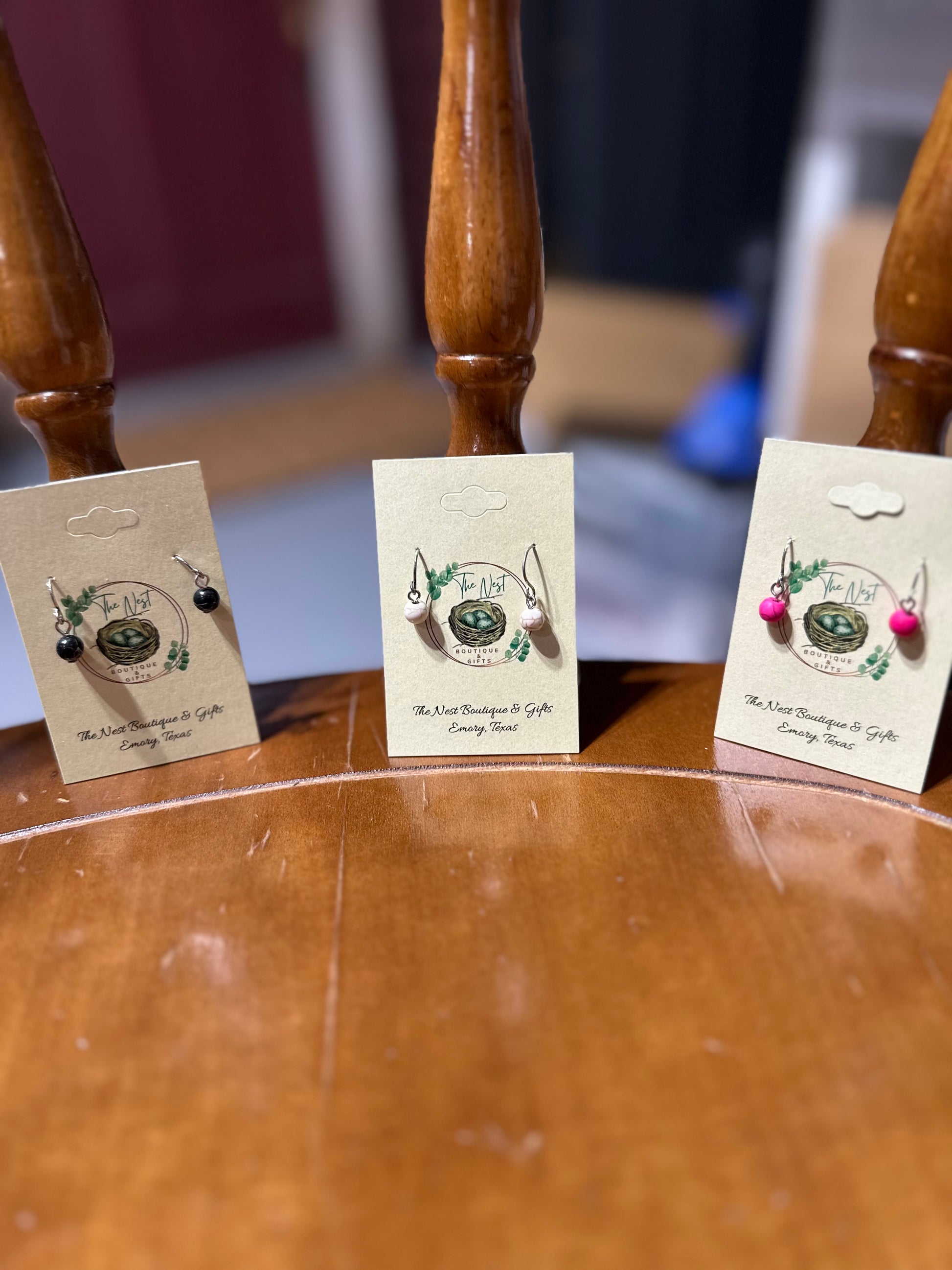 Tiny dangle earrings