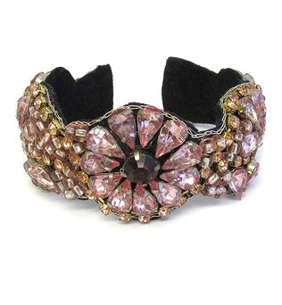 STONEY-RHINESTONE BANGLE BRACELET
