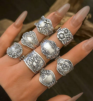 Spoon - VINTAGE BOHO FLORAL RING