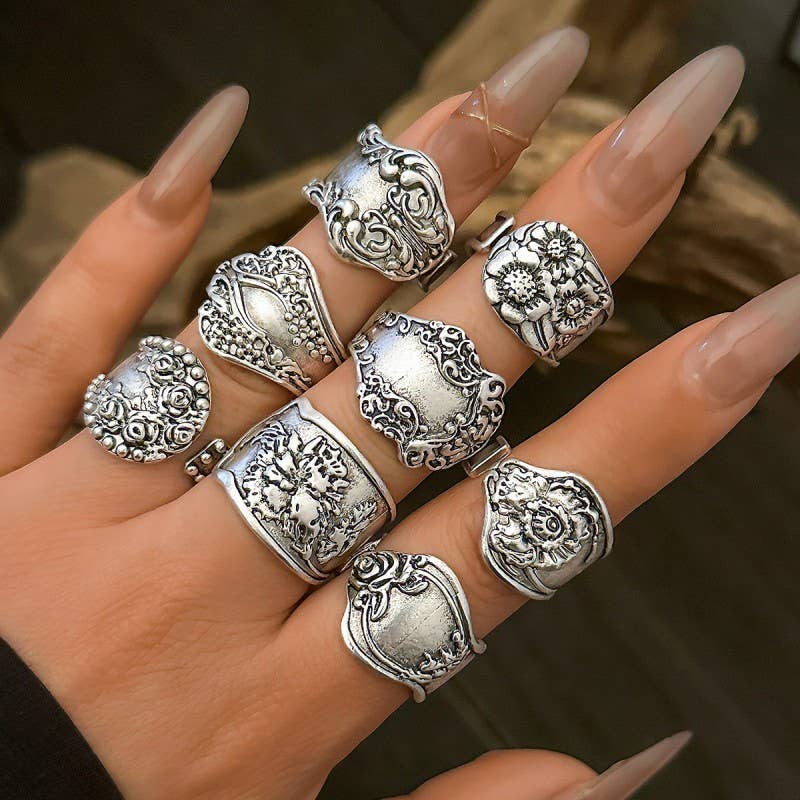 Spoon - VINTAGE BOHO FLORAL RING