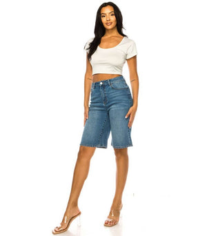 Denim Bermuda Shorts