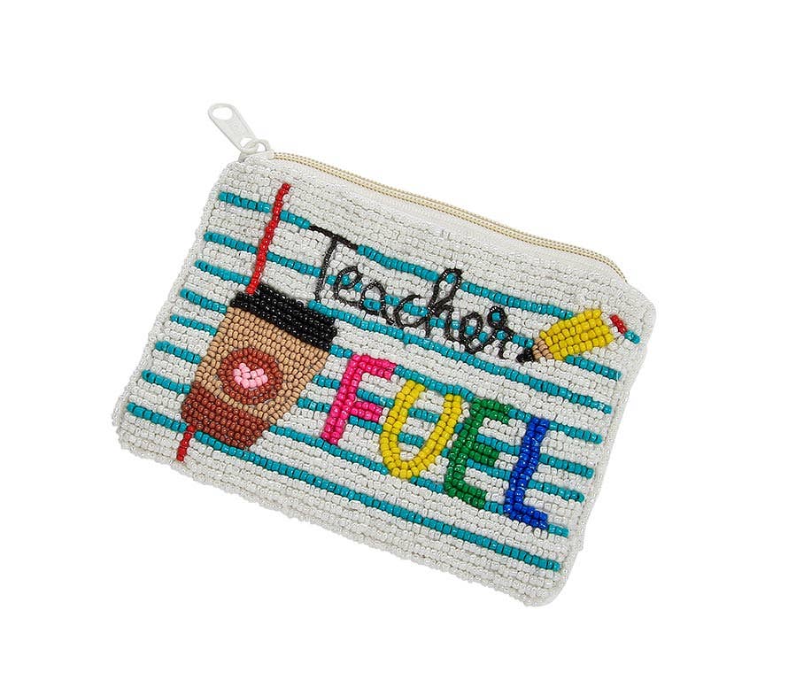 Teacher Coin Bag, 3 Assorted