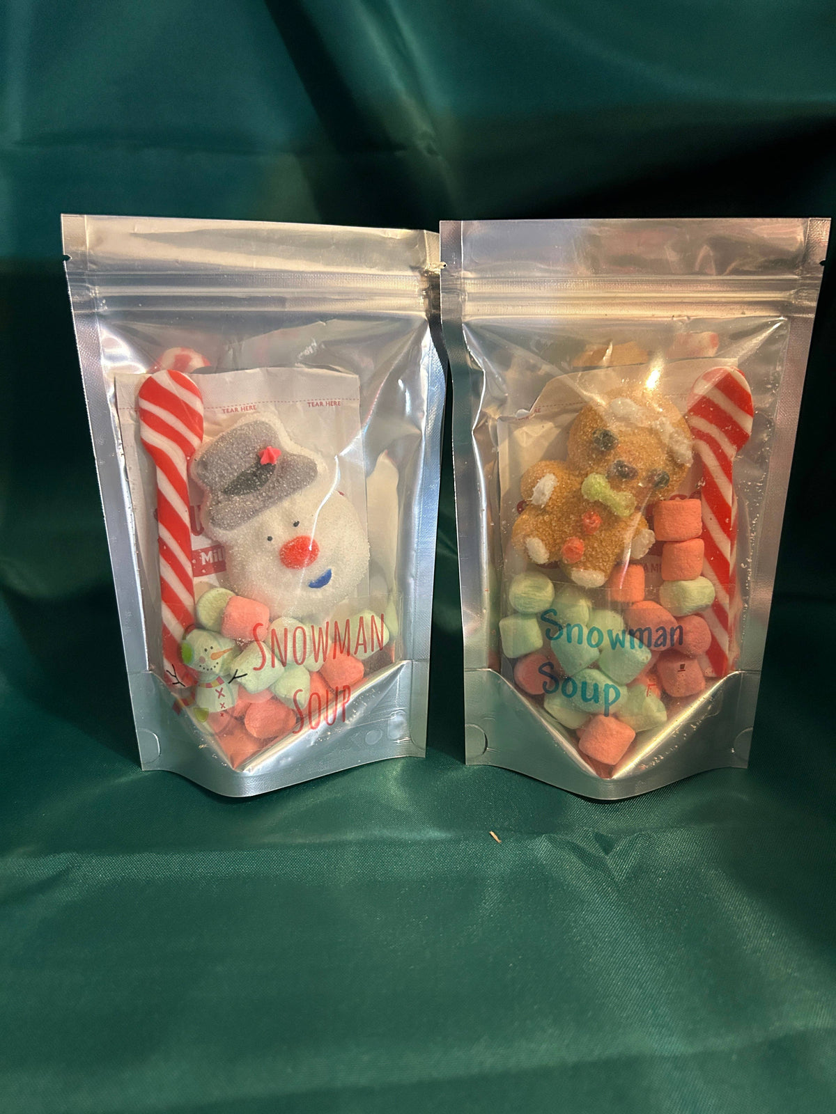 Freeze dried Christmas snowman soup