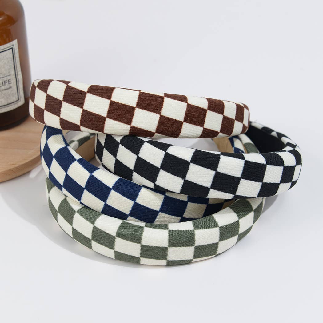 Checkerboard Plaid Headband