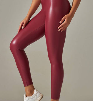 Olivia - leather skinny leggings