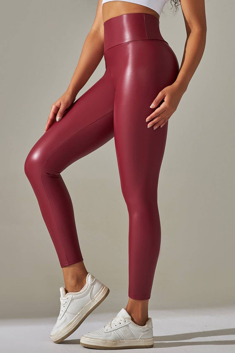 Olivia - leather skinny leggings
