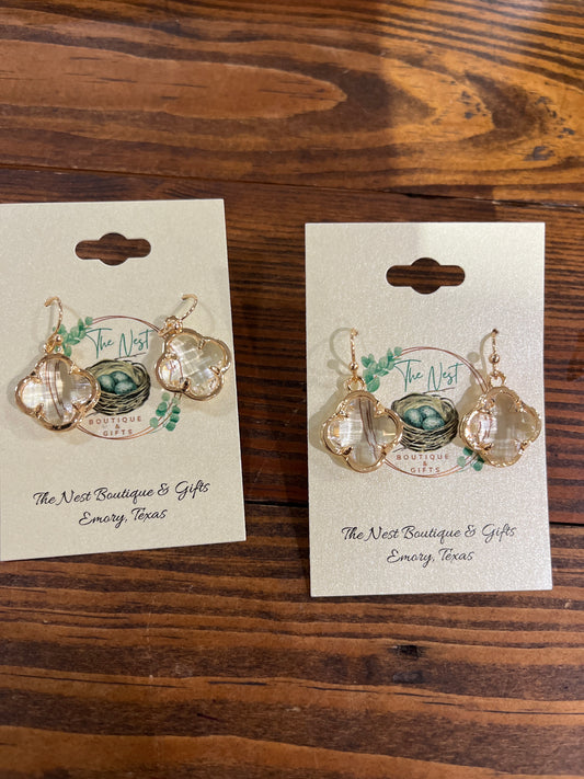 Clearly Clover earrings
