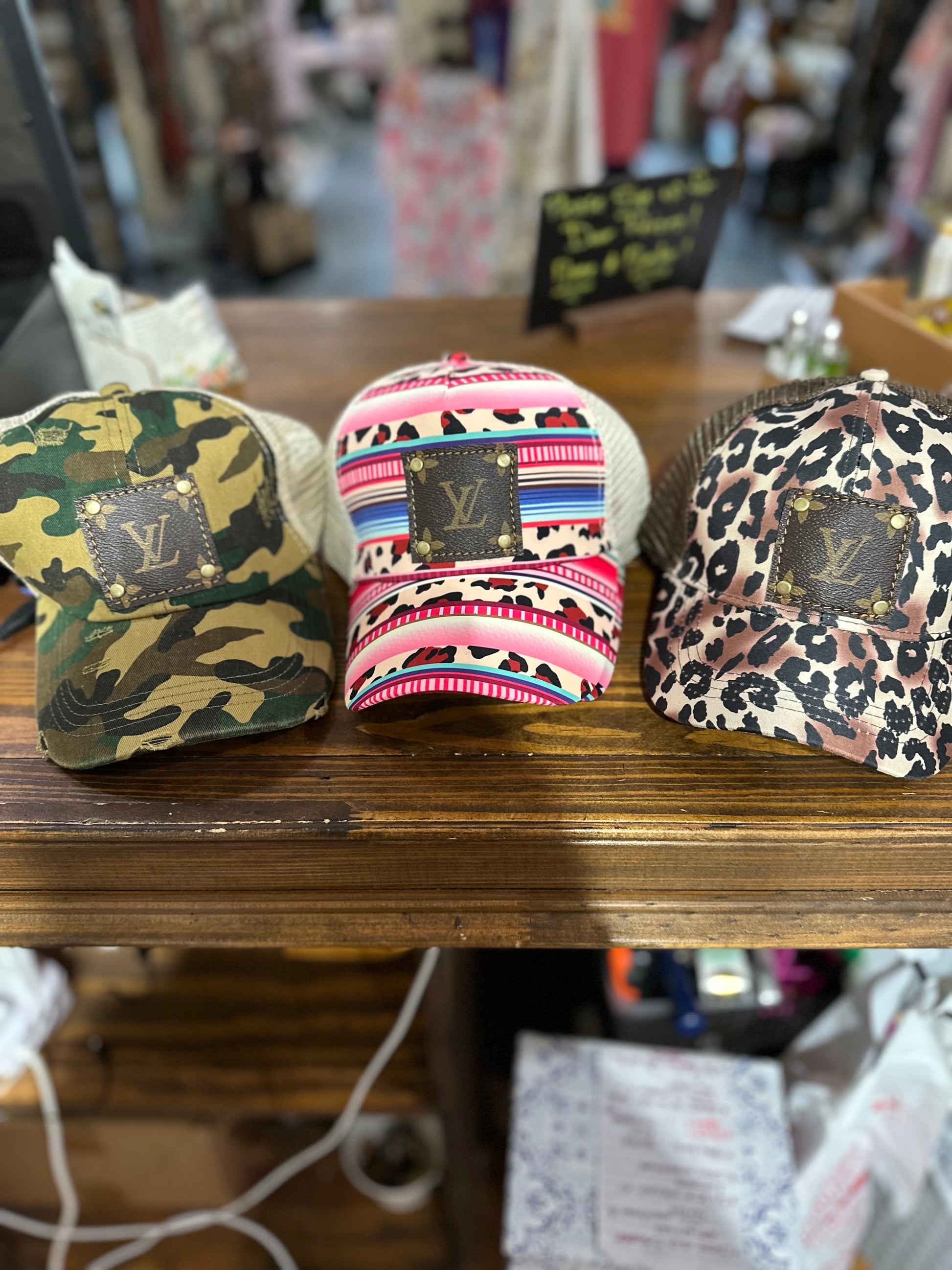 Custom hat w/LV patch