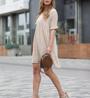 Babydoll V Neck Dress