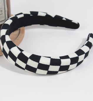 Checkerboard Plaid Headband