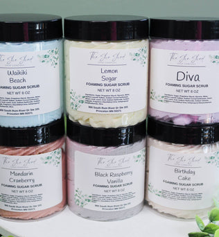 Foaming Sugar Scrub
2 oz
