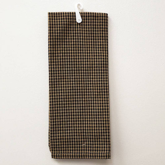 Tea Towel Black Small Check Kitchen Towel