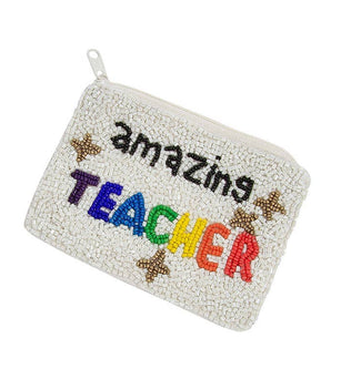 Teacher Coin Bag, 3 Assorted
