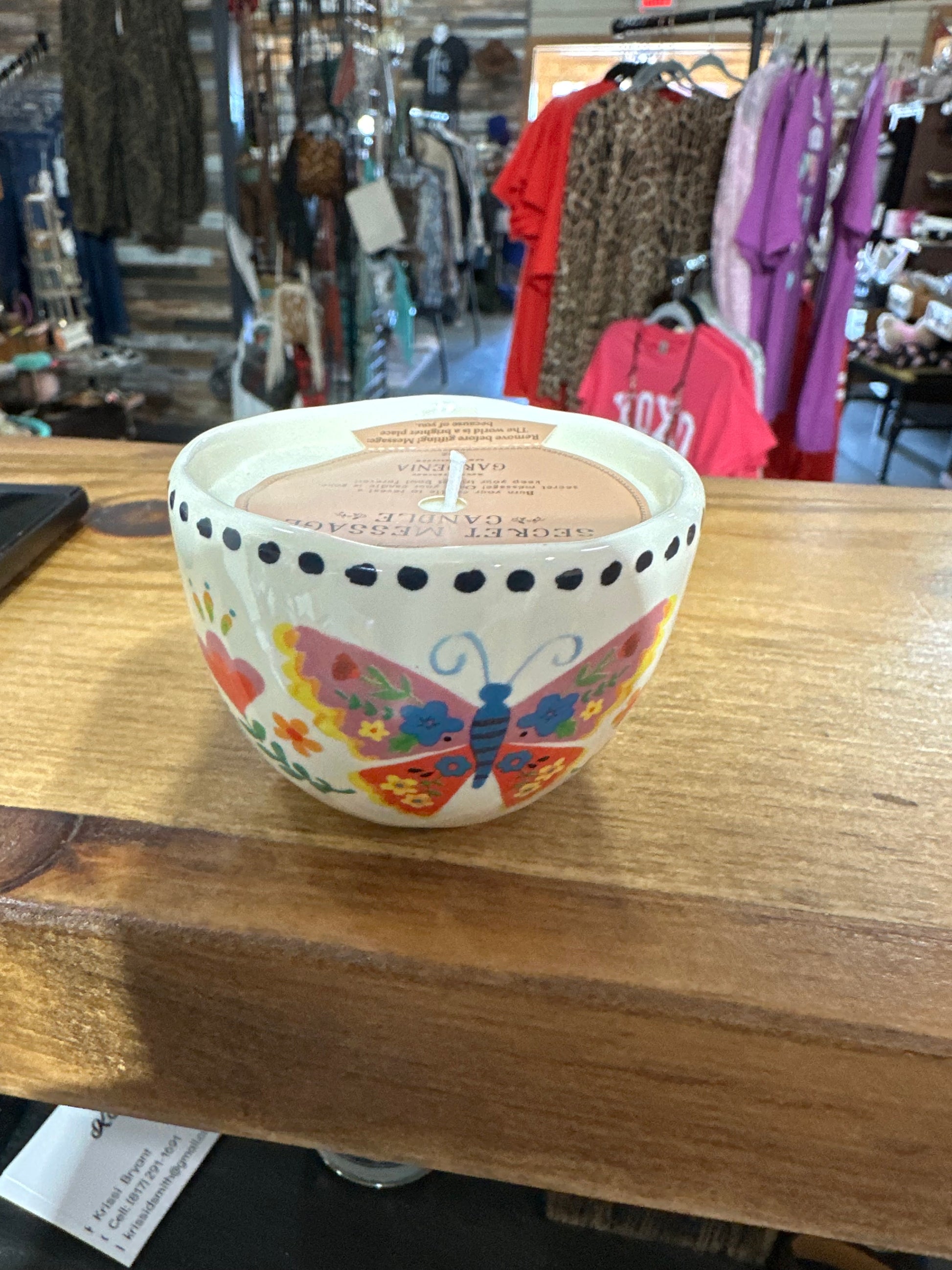Secret Message Gardenia Candle