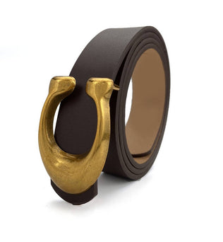 WOMEN RETRO U-BUCKLE BELT_Black