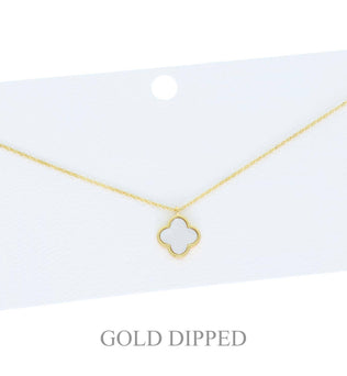 Lyn - Quatrefoil Pendant Necklace