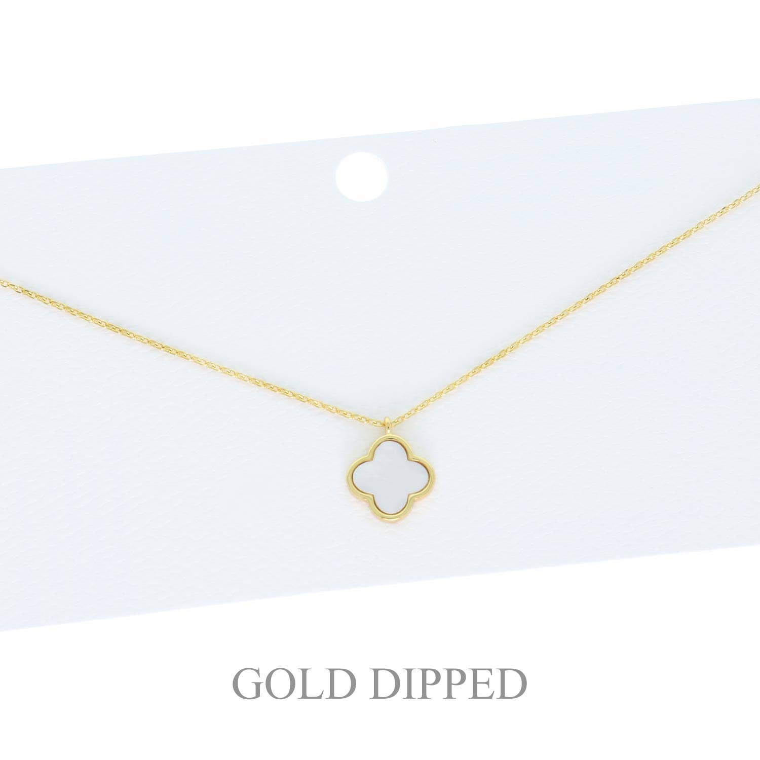 Lyn - Quatrefoil Pendant Necklace