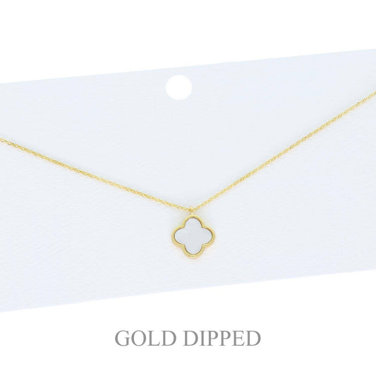 Lyn - Quatrefoil Pendant Necklace