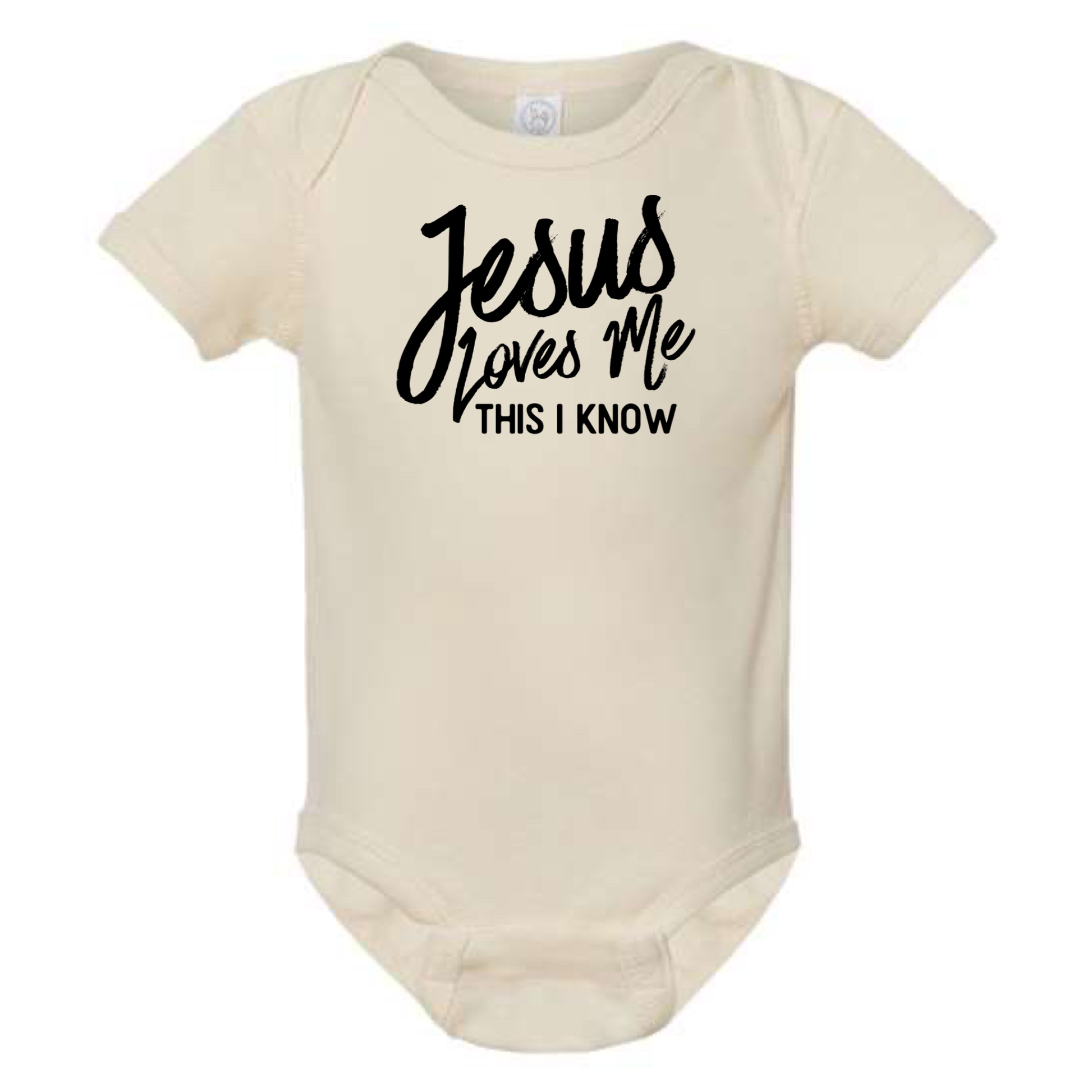 JESUS LOVES ME THIS I KNOW BABY ONESIE