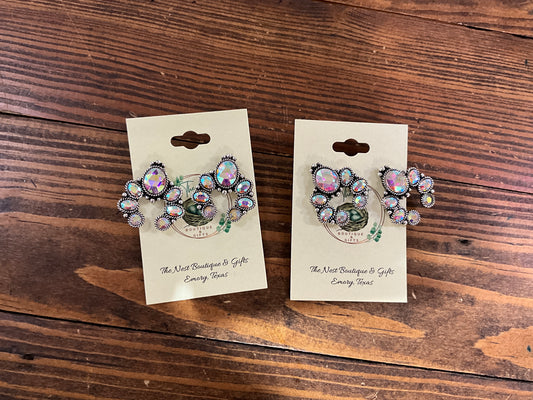 Diamond - squash blossom earrings