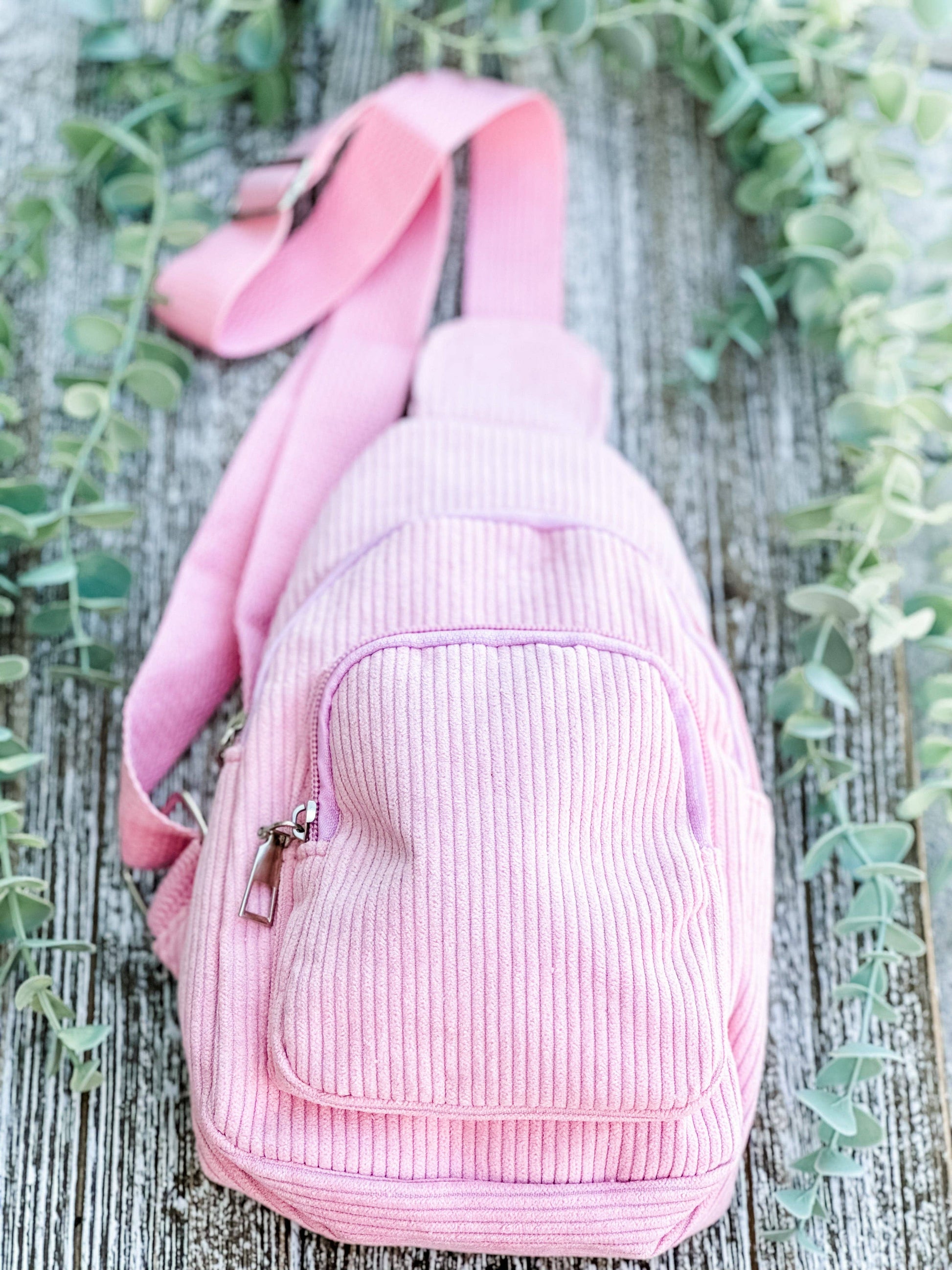 "The Corey" Corduroy Sling Bag