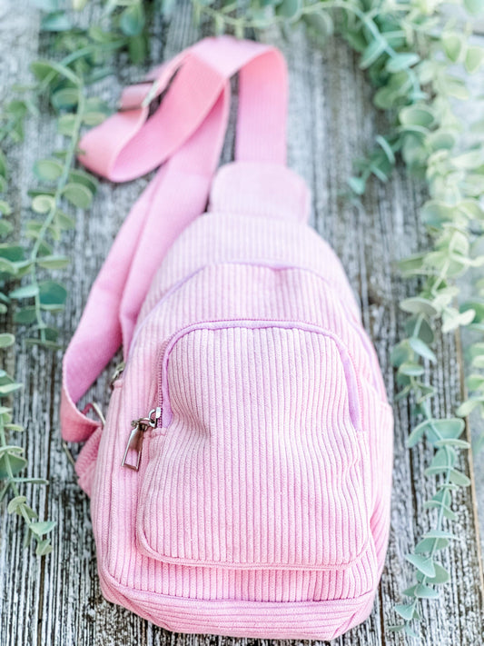 "The Corey" Corduroy Sling Bag