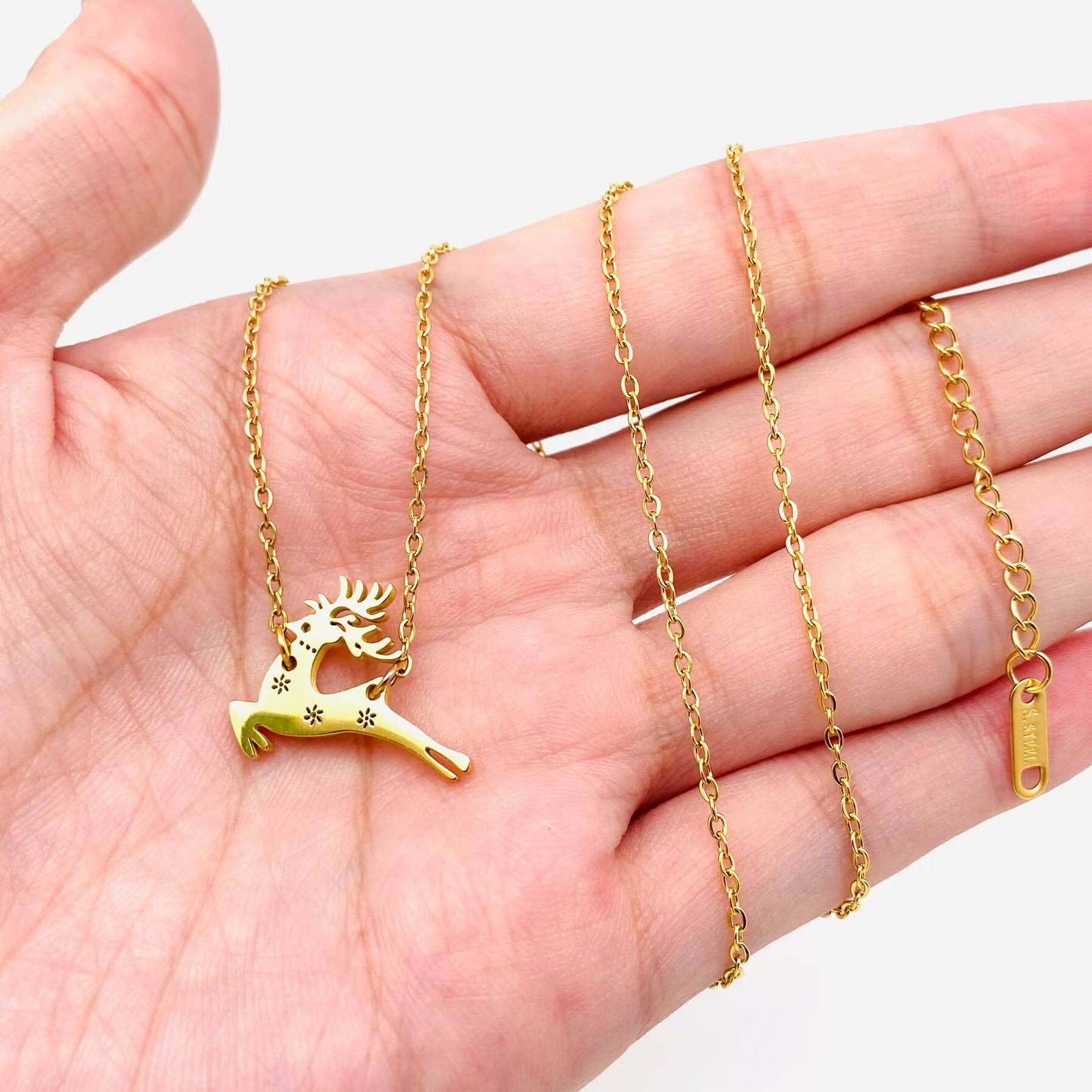 Christmas Reindeer Necklace