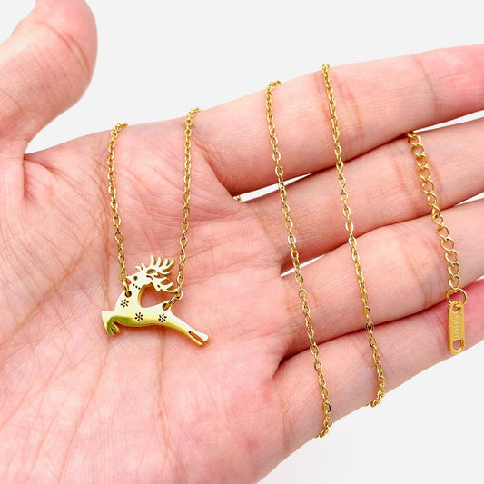 Christmas Reindeer Necklace