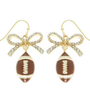 Game Day Football Dangle Earrings