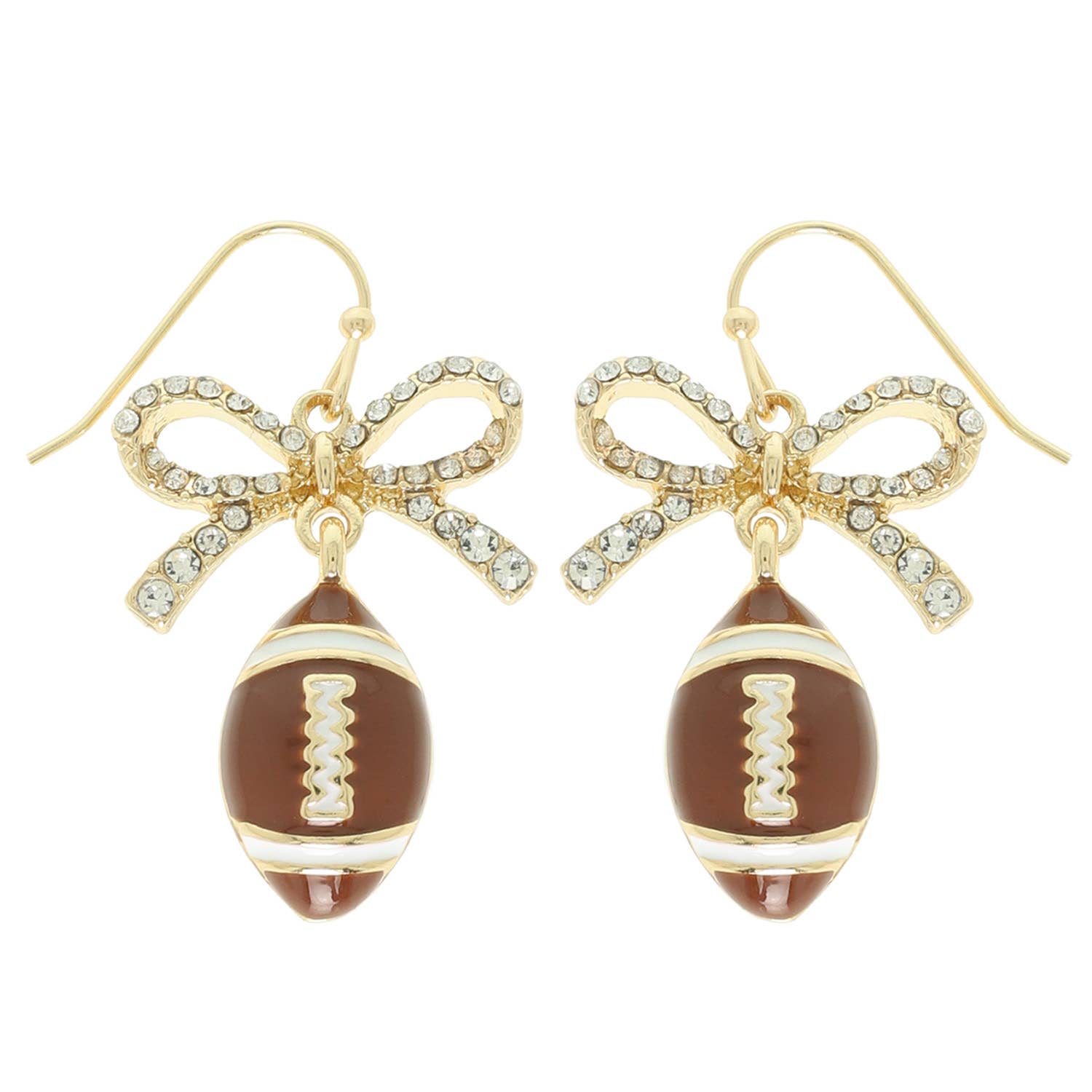 Game Day Football Dangle Earrings