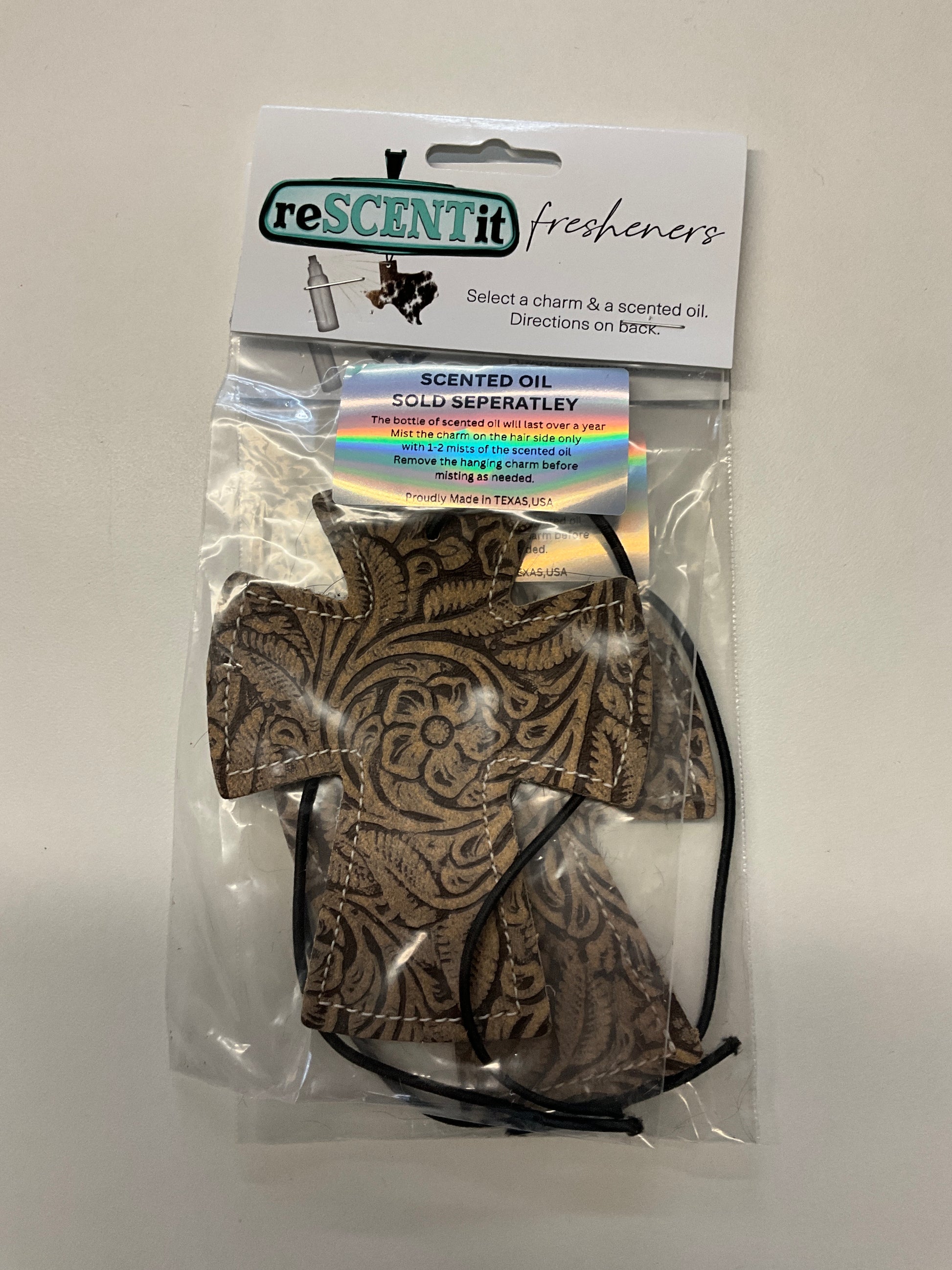 Leather Car Freshies Reusable