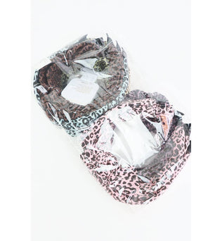 Betsy Wide Ruched Leopard Print Headband