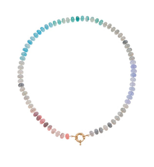 Rain - Natural Stone Semi-Precious Glass Mixed Necklace