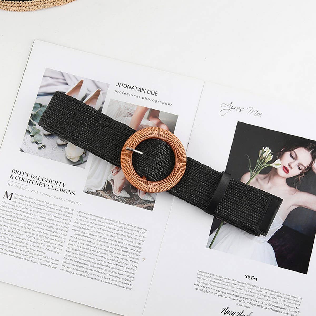 BRAIDED ROUND BUCKLE BELTS