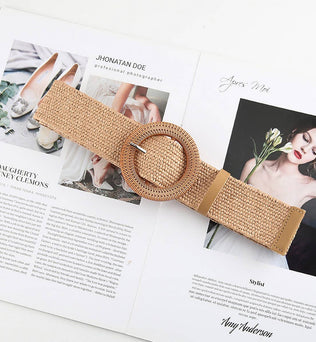 BRAIDED ROUND BUCKLE BELTS
