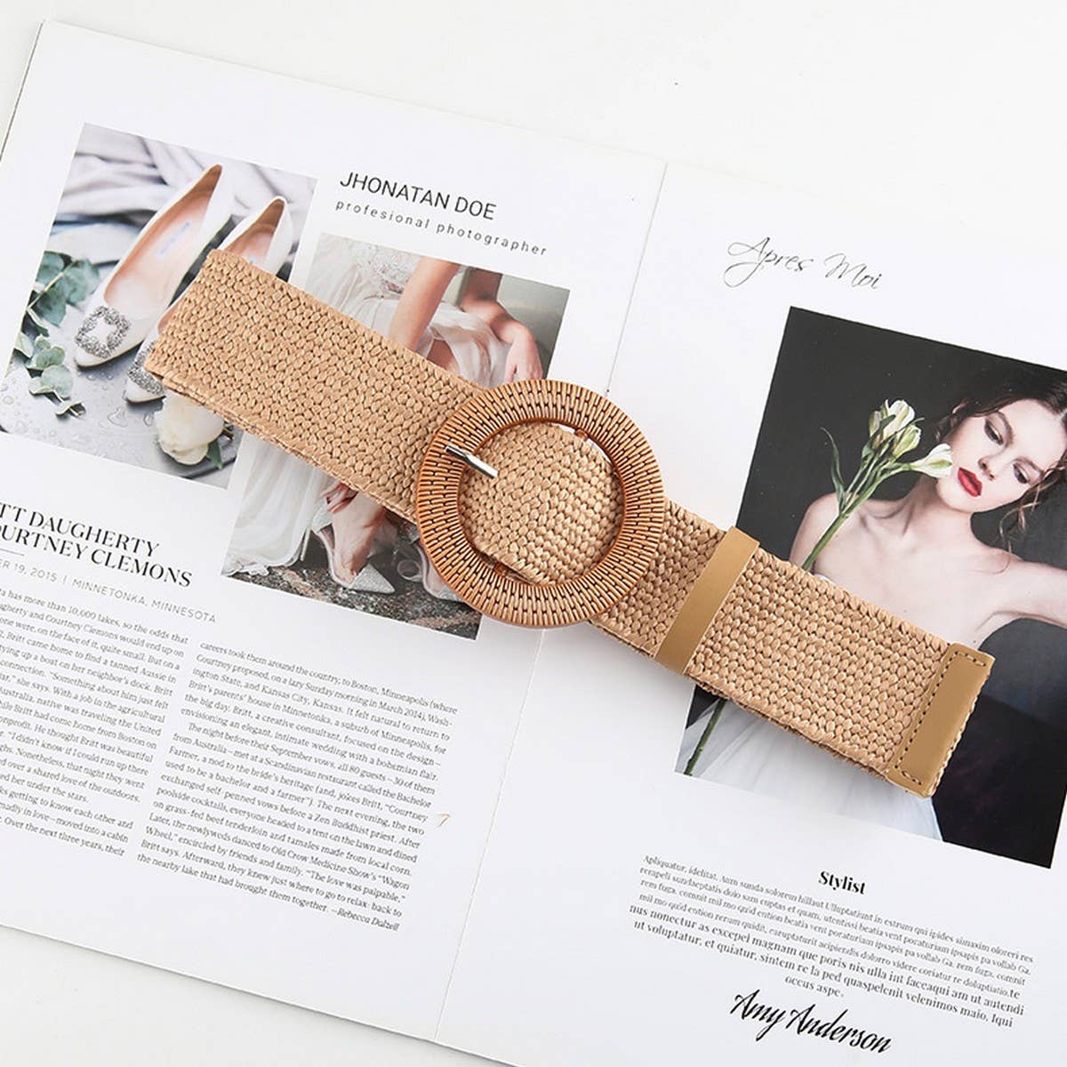 BRAIDED ROUND BUCKLE BELTS