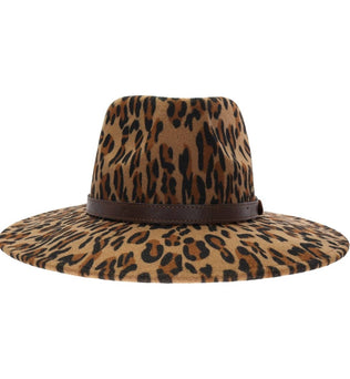 Leopard Felt Hat