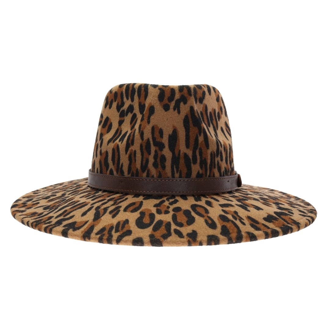 Leopard Felt Hat