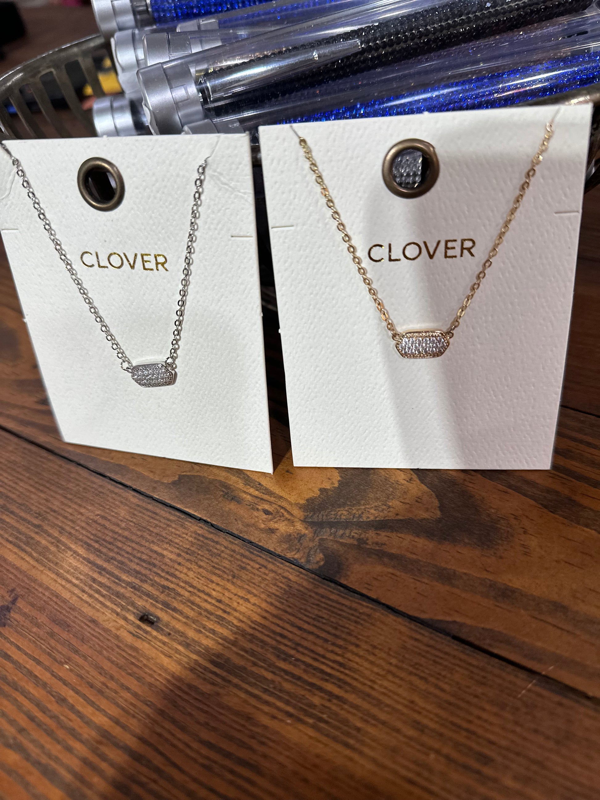 Kendi rhinestone pendant necklace