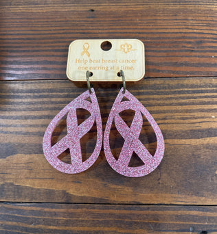 Breast CA earrings