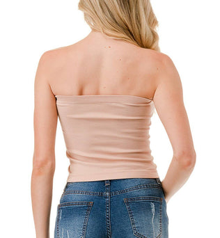 RIBBED LONG TUBE TOP