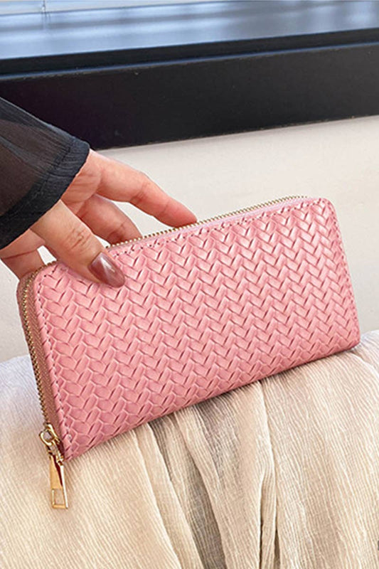 Woven Weave Long Wallet