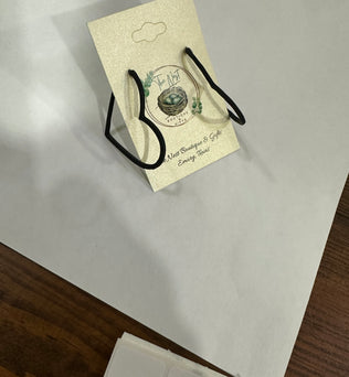 Open heart earrings