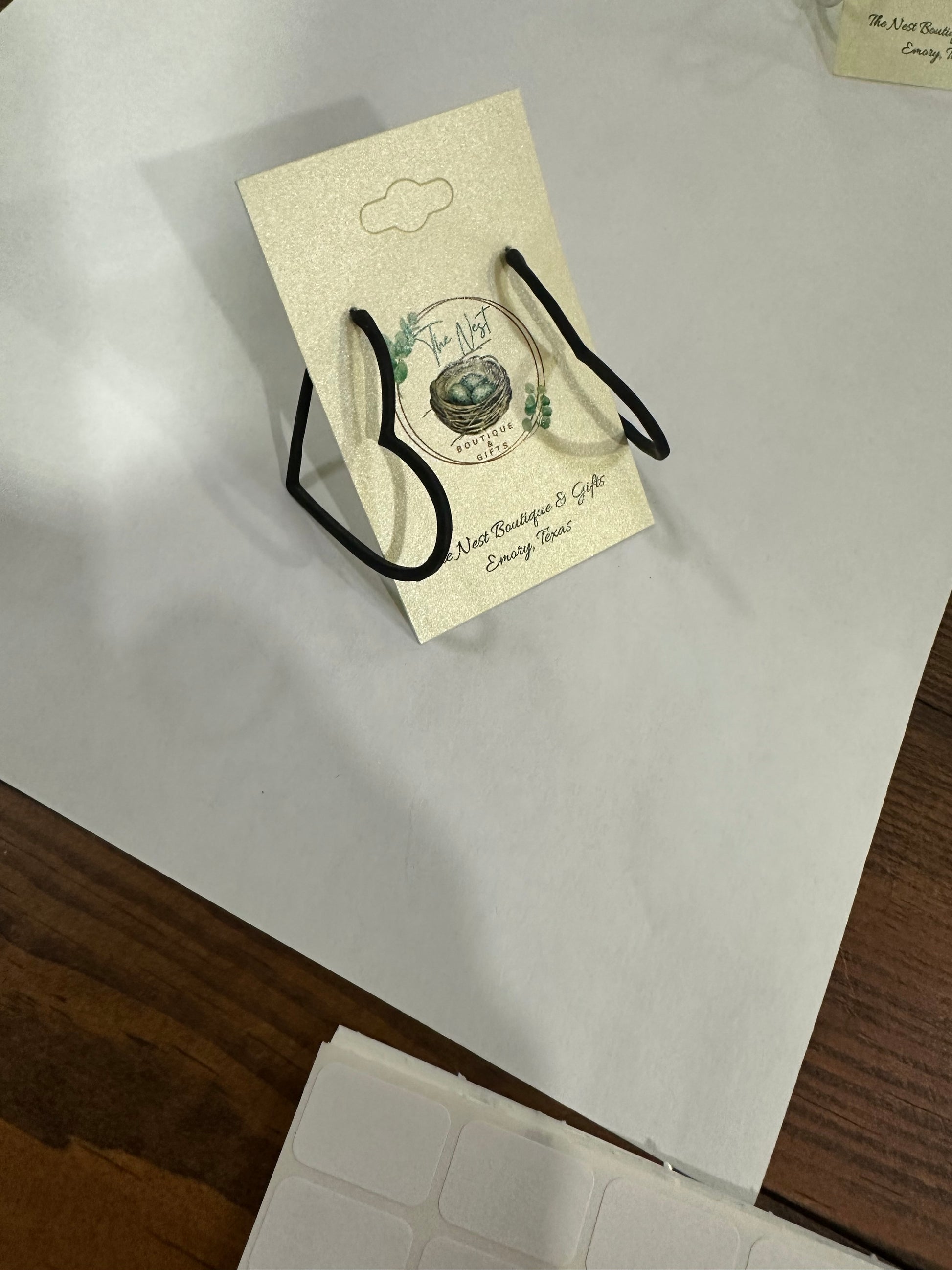 Open heart earrings