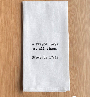 Inspirational hand towels