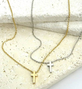 MINI CROSS NECKLACE